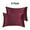 Burgundy, variant on PiccoCasa 2Pcs Satin Pillowcase Silky Pillow Cover with Envelope Closure, Standard Taupe Stripe