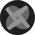 thumbnail image 1 of Ahgly Company Machine Washable Indoor Round Transitional Midnight Gray Area Rugs, 5' Round, 1 of 7