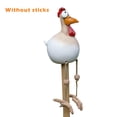thumbnail image 1 of Inteprter Accesorios de decoración de jardín con forma de pollo, escultura al aire libre, adornos de resina para jardín, patio artístico, césped, Jardín y Patio 65212016C Inteprter HA005016-04B, 1 of 6