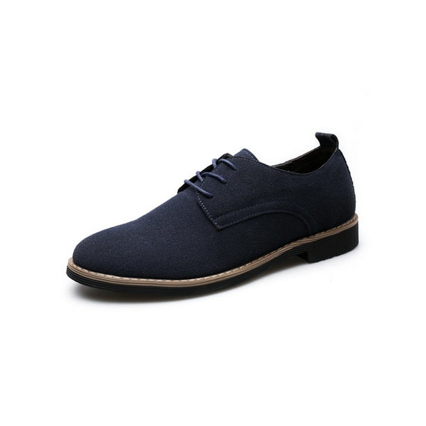 Navy blue casual dress shoes sale