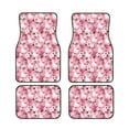thumbnail image 2 of Uemuo Car Floor Mats - Rose Rabbit Pattern Carpet Floor Mats for Cars, Auto Accessories Front & Rear Car Floor Foot Mat Sets of 4 Pieces, 2 of 6