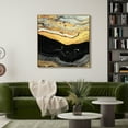 thumbnail image 6 of "Golden Earth I & II" Crystallus Epoxy Coated Wrapped Framed Glossy Abstract Canvas Wall Art with Heavy Acrylic Crystal Shards Embellishments, Gold Foil Accents, 6 of 10