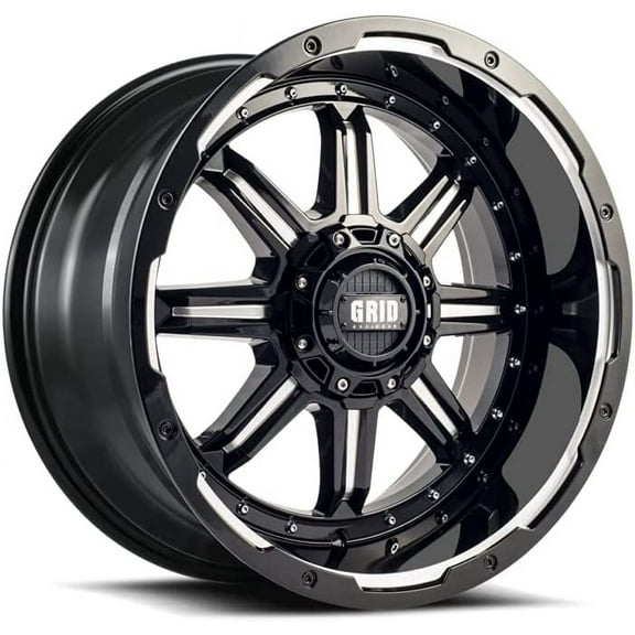 Grid OffRoad GD10 Custom Wheel for 17x9 inch Gloss Black Milled Rim 87.1mm Hub Bore