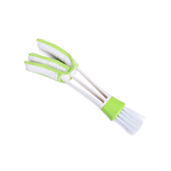 Toystoory Cepillo para aire acondicionado automotriz, colector de polvo, herramienta de paño de limpieza para teclado, ventana, coche Suministros de limpieza para el hogar Verde Toystoory HA024731-01