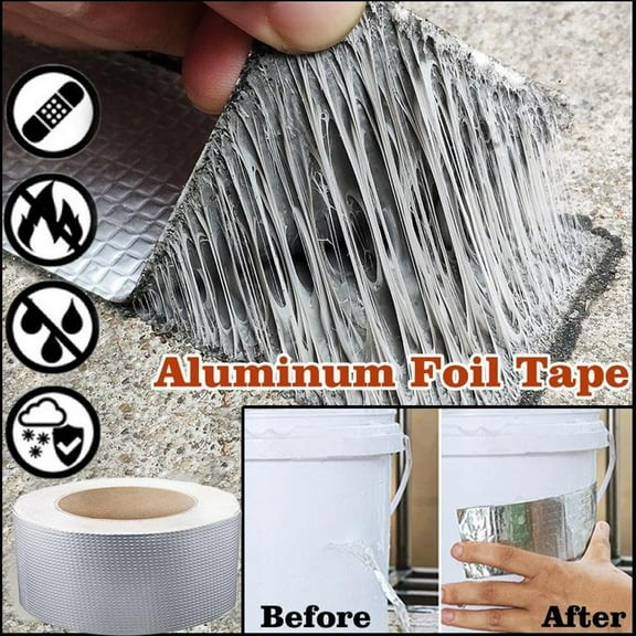 Clerance! Super Strong Waterproof Tape Butyl Seal Rubber Aluminum Tape J5O7 UK Stock