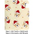 thumbnail image 3 of Coolnut Magnetic Mailbox Cover, Corgi Santa Claus on Beige Ivory Background Post Mail Box Cover Mail Wraps Cover, Oversize 25.4" L x 20.78" W, 3 of 5