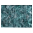 thumbnail image 2 of Addison Rugs Chantille Indoor/Outdoor Transitional Lines Teal Washable Rectangle Rug, 1'8" x 2'6", 2 of 6