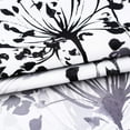 thumbnail image 3 of DriftAway  Acacia Floral Blossom Watercolor Printed 100 Percent Blackout Thermal Insulated Window Curtain Valance Gray 52"widthx18"length, 3 of 6