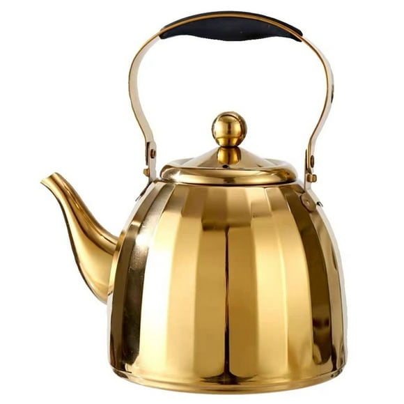 Tetera con infusor for estufa, tetera for hervir agua, café o leche, tetera de acero inoxidable 304