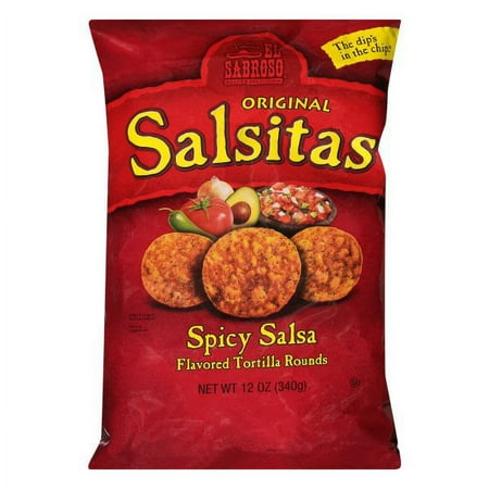 Salsitas Spicy Salsa Round Tortilla Chips, 12 Oz., 12 Count
