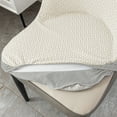 thumbnail image 5 of Dining Chair Cover Stretch Slipcover - Woven Nylon Spandex Seat Protector, Washable Kitchen/Wedding/Banquet Chair Decor (Fits 40-50cm Chairs), 5 of 6