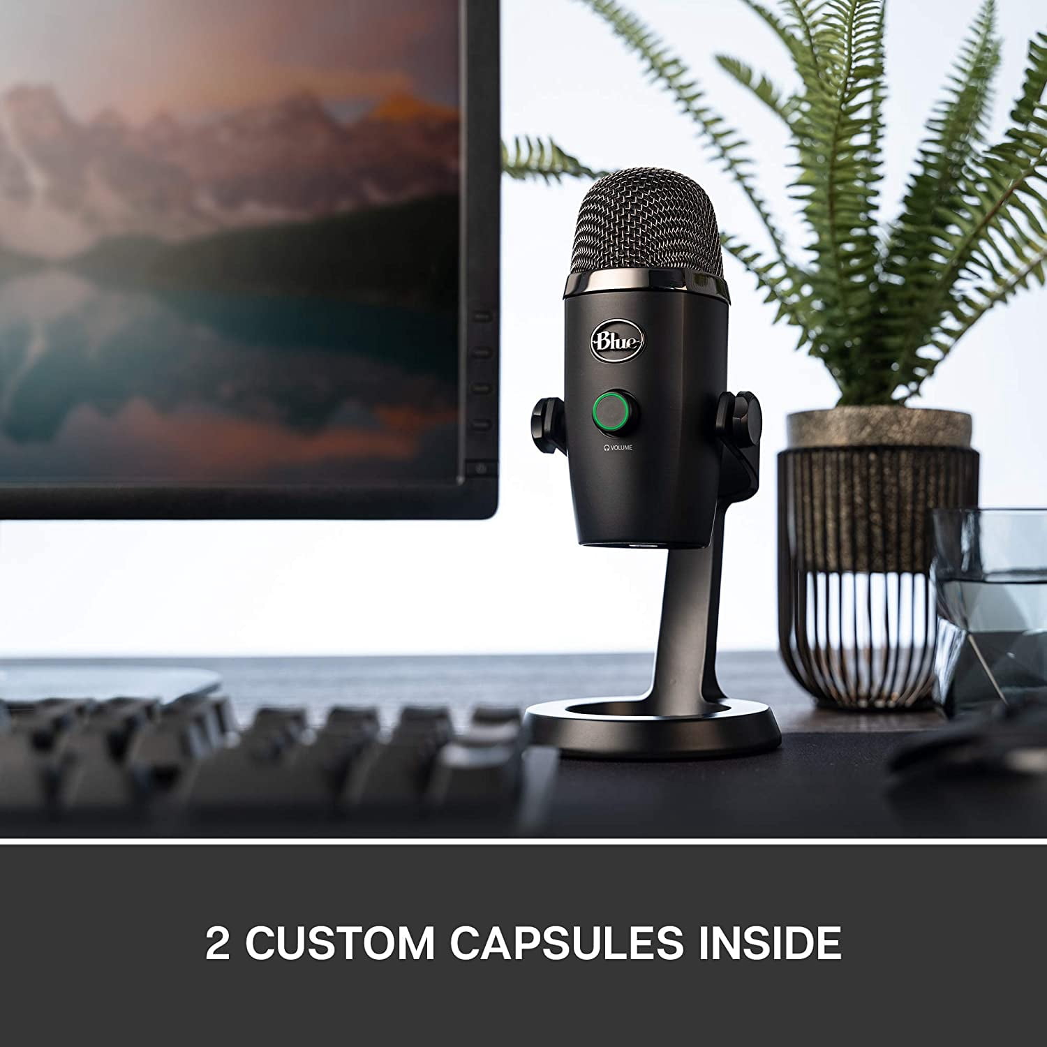 Restored Blue Yeti Nano Premium USB Microphone - Black (Refurbished)