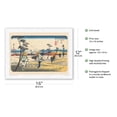 thumbnail image 2 of Kōnosu Station - from Sixty-nine Stations of Kiso Road - Vintage Japanese Ukiyo-e Woodblock Print by Hiroshige, Eisen c.1800s - Japanese Unryu Rice Paper Art Print (Unframed) 12 x 16 in, 2 of 4