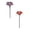 2 Red 1PCS & Purple 1PCS, variant on 3 PCS Handmade Ceramic Mini Pollinator Watering Station, Bee Watering Station Colorful Flower Bee Water Feeder & Butterfly Bird Bath, Small Outdoor Garden Stake Yard Art Decor Gift for Nature Lovers
