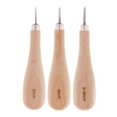 thumbnail image 1 of AMLESO 3Pcs/Set Wooden Handle Sewing Awl Leather Sewing Awl for Leather Sewing Supplies, 1 of 8