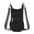 thumbnail image 1 of Portabotellas con correa y funda para teléfono, bolso de moda para hombres y mujeres, para caminar, correr, viajes al libre Negro, 1 of 8
