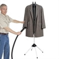 thumbnail image 2 of Display Stand Clothes Hanger Garment Foldable Tripod Steamer Rack Cloths Iron Hanging Clothing Drying Black, 2 of 7