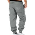 thumbnail image 6 of Dxzfnsa Sweatpants for Men Mens Fashion Solid Color Joggers Sports Pants Drawstring Elastic Waist Sweatpants Loose Long Pants with Pockets, 6 of 6