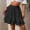 Black, variant on Skirts for Women Skirt Contemporary Women’s Summer High-Waisted Irregular Solid Midi with Ruffles ( Everyday Wear) Black XL