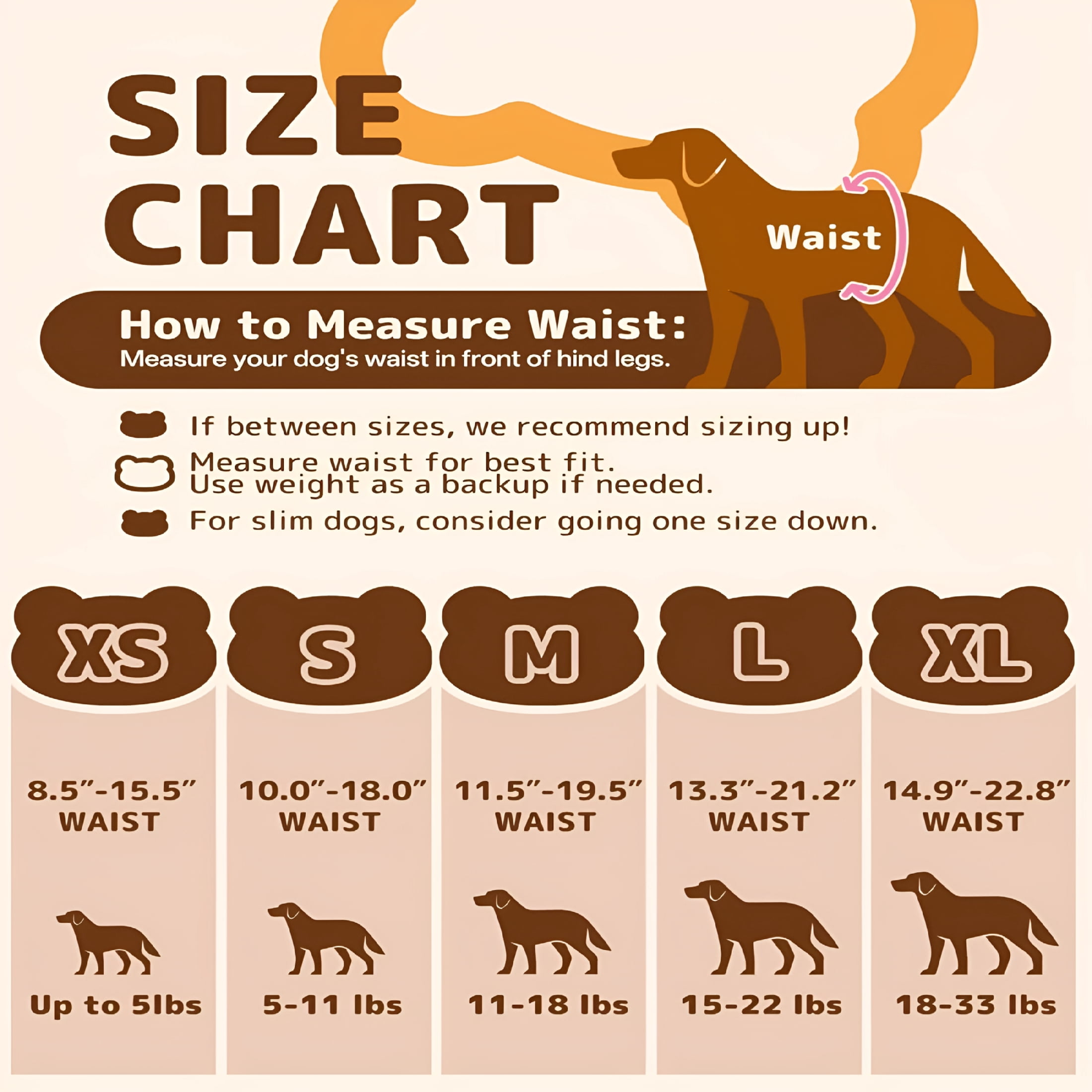 QARUN Disposable Dog Diapers Female, Pull It Up Doggie Diapers with 360° Stretchy Waist