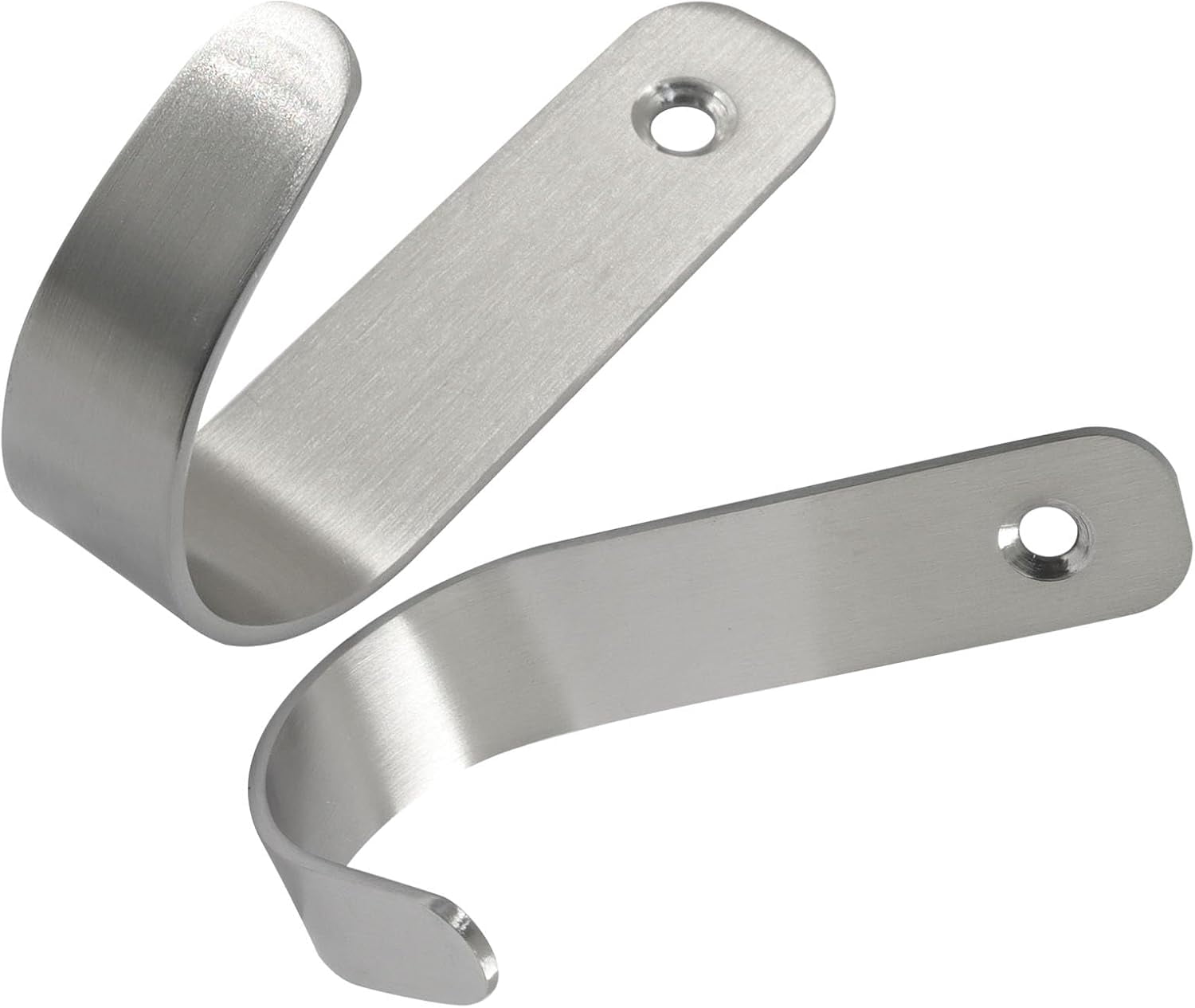 JJEAN-8 Pack Steel Wall J Hooks - Heavy Duty Silver Coat Hook for Hanging Towels, Bags, Hats, Keys, Robes, Backpacks Indoor Outdoor Use, 3x1.8 Inch Garage Storage Utility Organizer