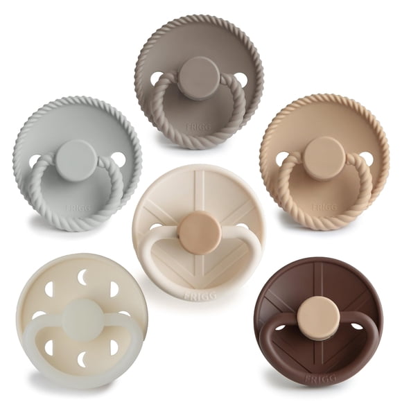 Chupete FRIGG SilkySoft de Silicona Paquete de 6 Sin BPA para 6-18 Meses