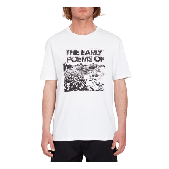 V Entertainment Poems Short Sleeve T-Shirt [White]