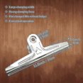 thumbnail image 2 of Xxl Clips Extra Large, 2 Pack 1 Foot Long Stainless Steel Jumbo Giant Binder Paper Clamps For Drawing Board, Art, Teachers, Home Office School Suppli, 2 of 3