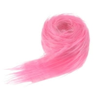 Uxcell Faux Fur Fabric Precut Strips, 59x2 Inch Plush Faux Fur Fabric Square for DIY Crafts [Pink]