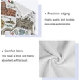 thumbnail image 4 of 3 Piece Bath Towel Set, Soft Highly Absorbent Bathroom Towels Italy Rome Food Towels Fashion Print Quality Towels (Set of 3, 1 Bath Towel, 1 Hand Towel & 1 Washcloth) Washcloth Gift, 4 of 7