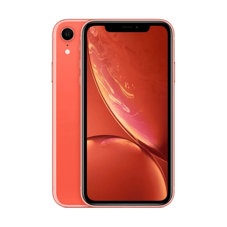 Restored Apple iPhone XR 128GB Coral Fully Unlocked Bundle