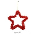 thumbnail image 3 of Nkmbld 2Pcs Patriotic Star Ornaments 4th of July Hanging Pendants for Tree Glitter Blue Red Star Charms with String for 250th Anniversary Party Decor, 3 of 8