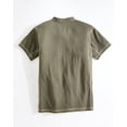 thumbnail image 2 of Venado Premium Short Sleeve Henley Shirt for Men (Army, 2XL), 2 of 3
