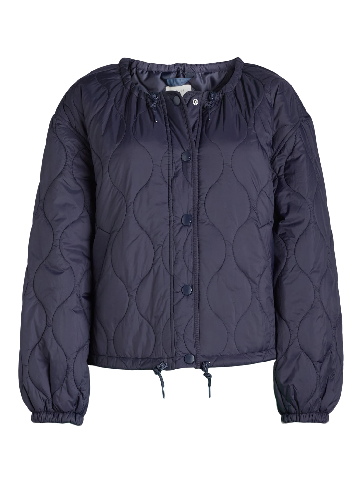 Free Assembly Women's Quilted Parachute Jacket, XS-XXL