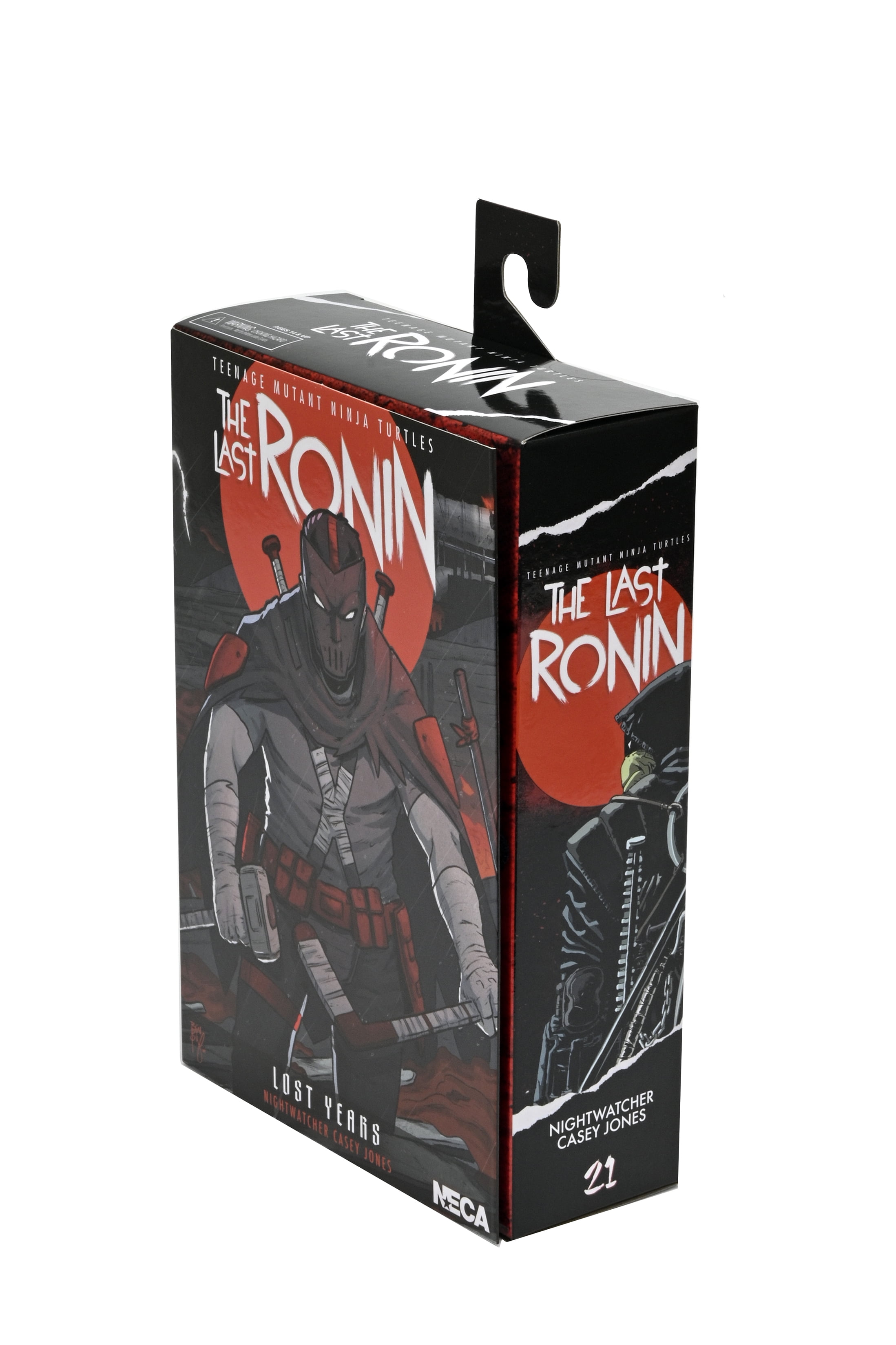 NECA Teenage Mutant Ninja Turtles: "The Last Ronin" The Lost Years Night Watcher Casey Action Figure with Removable Hood and Sledgehammer (7")