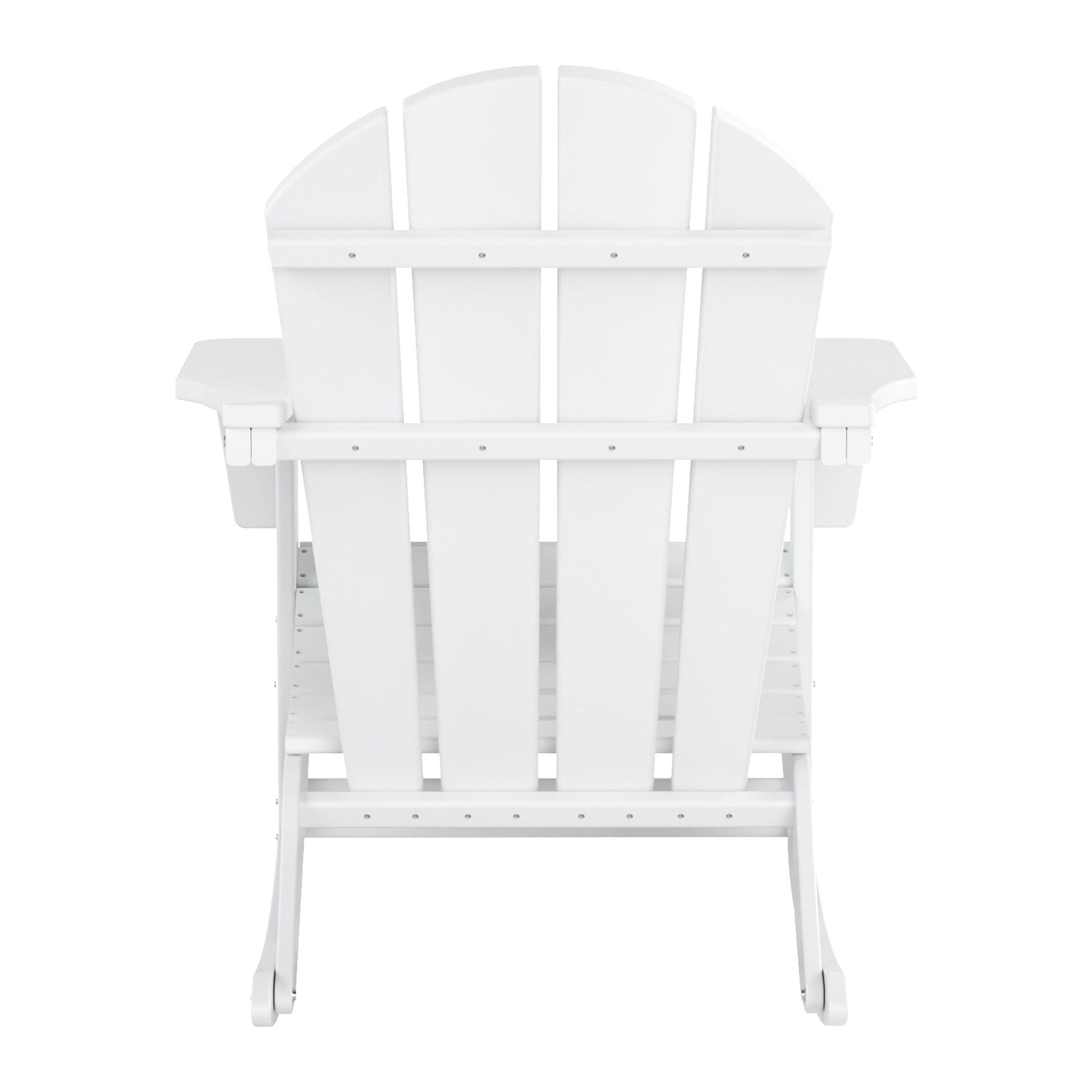 Polytrends  Laguna Hdpe All Weather Outdoor Patio Rocking Chair White