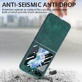 thumbnail image 2 of Decase for Samsung Galaxy Z Flip 5 Case, Premium PU Leather+Hard PC Shell Ultra Thin Slim Durable Protective Phone Case Compatible with Samsung Galaxy Z Flip 5 (5G 2023),Green, 2 of 8