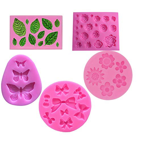 SOAP,CLAY ICE MOULD  FAVOUR ASSORTED LEAVES CHOCOLATE MOULDS 