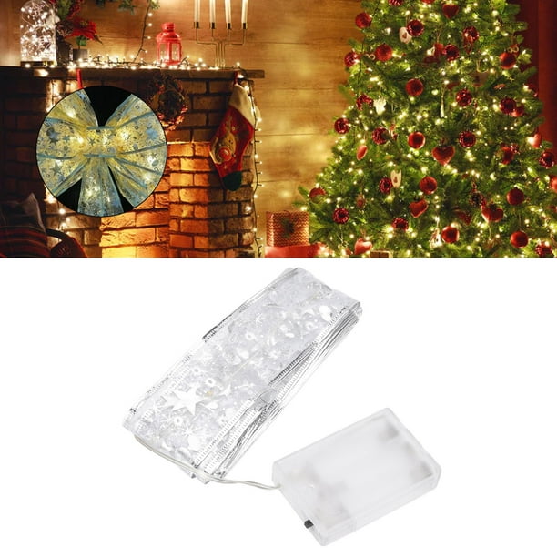 Lumière de Ruban d'Arbre de Noël, Pliable 40 LEDs Batterie