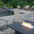 thumbnail image 4 of Merrick Lane Set of 4 Poly Resin Folding Adirondack Lounge Chair - All-Weather Indoor/Outdoor Patio Chair in Gray, 4 of 16