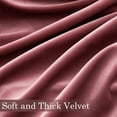 thumbnail image 6 of Topfinel Dusty Rose Velvet Blackout Curtains 96 Inches Long, 100% Blackout Drape with Hooks Insulated Back Tab Curtains for Living Room Bedroom，Set of 2, 6 of 8