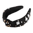 thumbnail image 4 of Unique Bargains 1 Pc Headband Knotted Hair Accessories for Women Black, 4 of 5