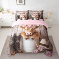 thumbnail image 2 of Homewish Bohemain Cowboy Tribal 7pcs Bedding Comforter Set,Rustic Highland Cattle Queen Bedding Sets,Kawaii Flower Floral Queen Sheet Sets For Girl Boy,Luxury Bedroom Decor Reversible, 2 of 8