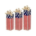 thumbnail image 2 of Set Of 3 Assorted Size, Retro Distressed Wooden Star Stripes Patriotic Firework Table Decoration, For American Independence Day Family Gathering And Daily Home Use For S, 2 of 8