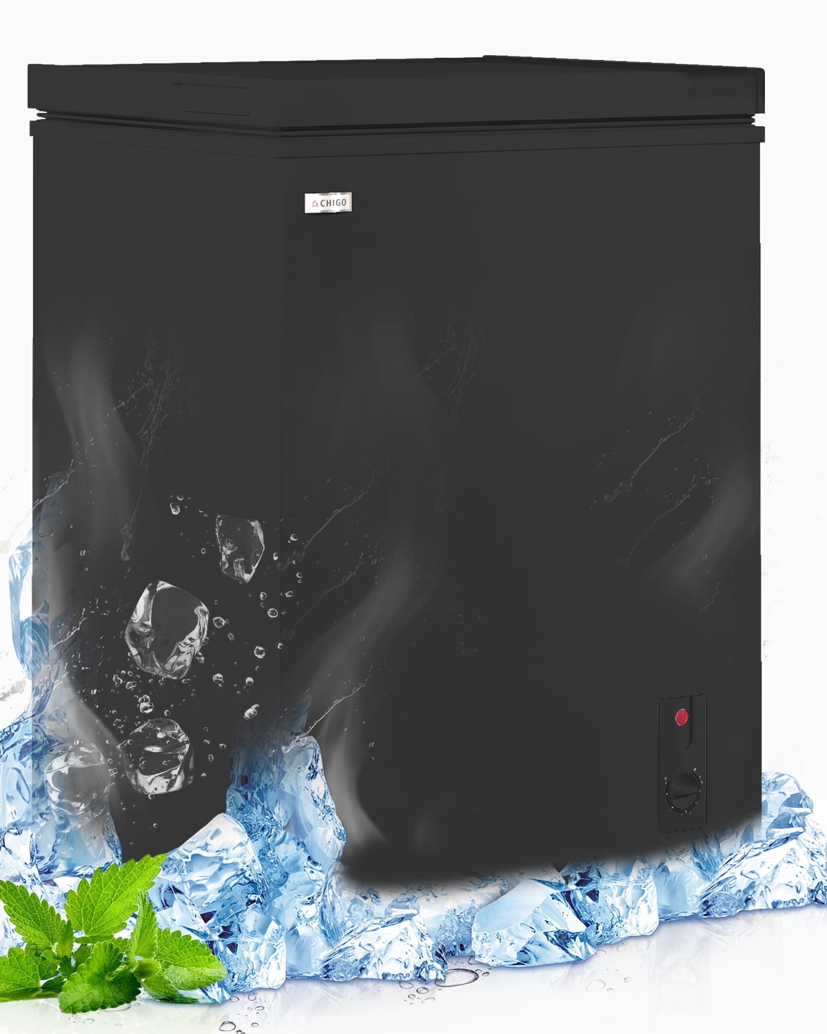 TABU Chest Freezer, 3.5 Cu ft Deep Freezer with Adjustable Temperature