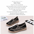 thumbnail image 5 of RDKTPXZ Women's Leopard Print Knit Slip-On Sneakers, Elastic Lace Casual Walking Shoes, 5 of 9