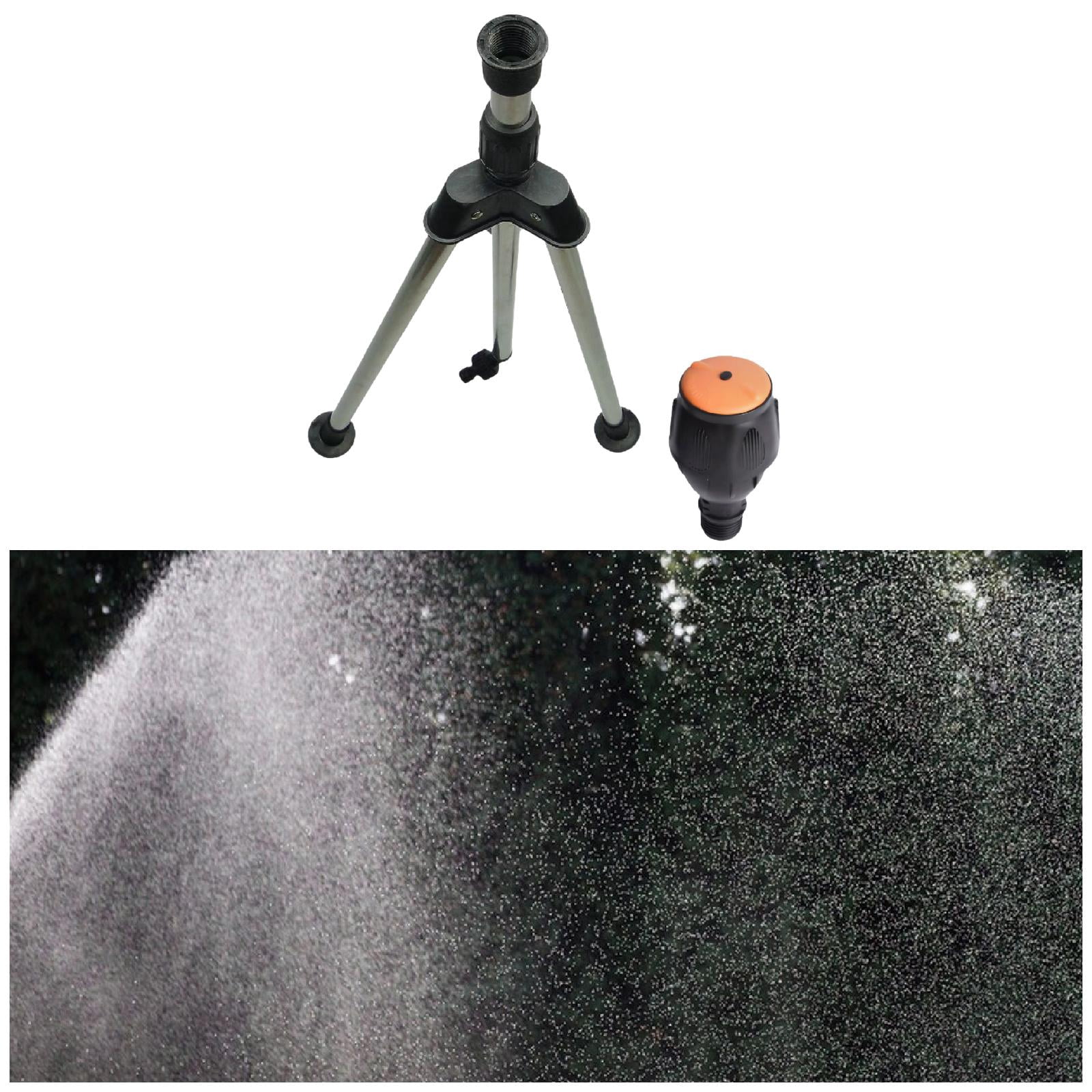 Fzaqwen Tripod Sprinkler 360 Degree Automatic Rotating Garden Watering Tool Garden Water After Lifting 68cm