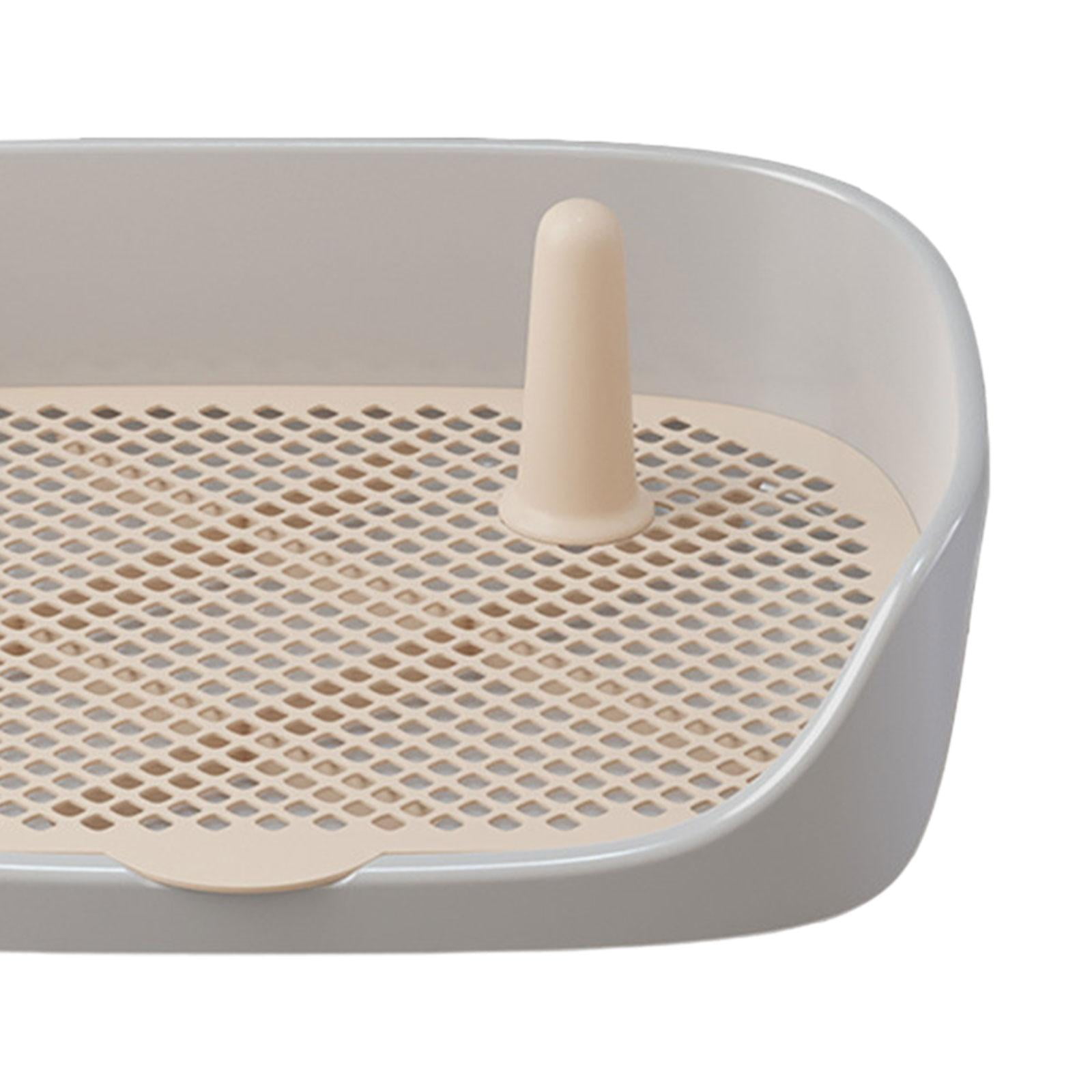 Dog Toilet Training Potty Tray Training Pad Toilet Pee Pad Holder Apartment Loo Pets Supplies Pans Pet Potty Trainer for Other Pets Gray 40x30x11cm