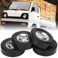 thumbnail image 4 of RC Drifting Rubber Wheel, Black RC Tire, Practical Rubber  for WPL D12 RC Trucks A type,B type, 4 of 8