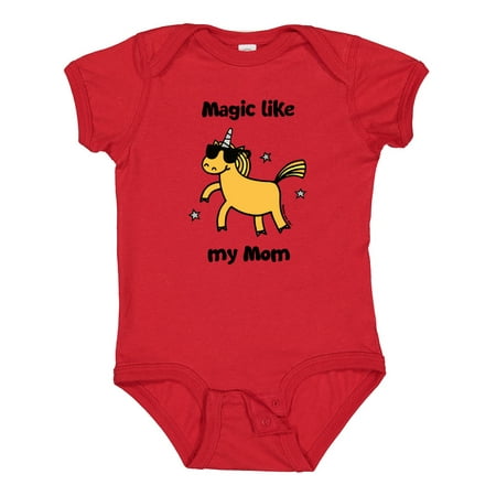 

Inktastic Unicorn Magic Like My Mom Gift Baby Boy or Baby Girl Bodysuit
